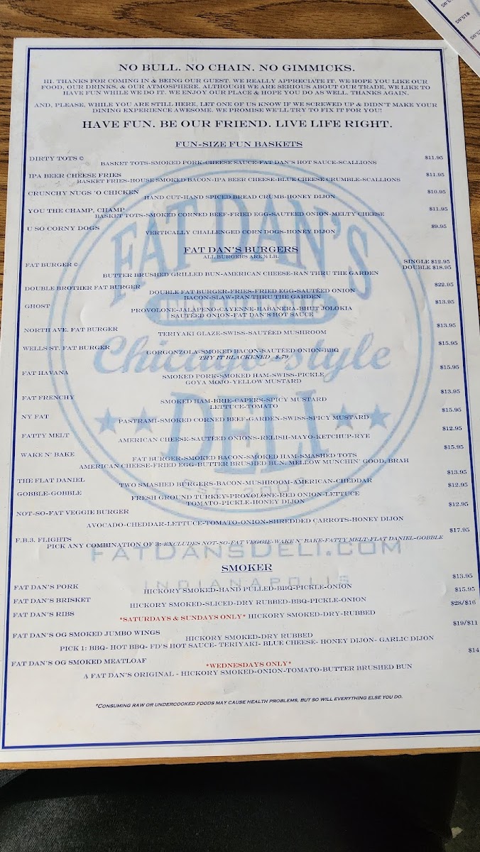 Fat Dan's Deli Menu - Image 4